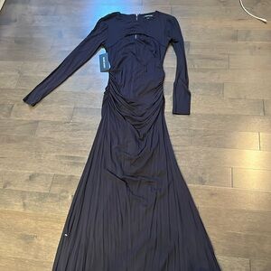 Navy blue Marciano long knit dress